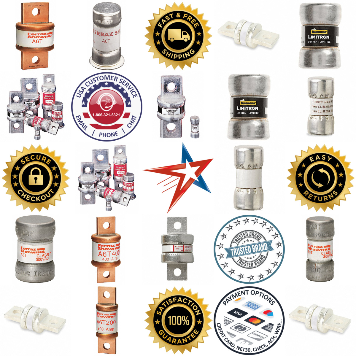 A selection of Class t Fuses products on GoVets
