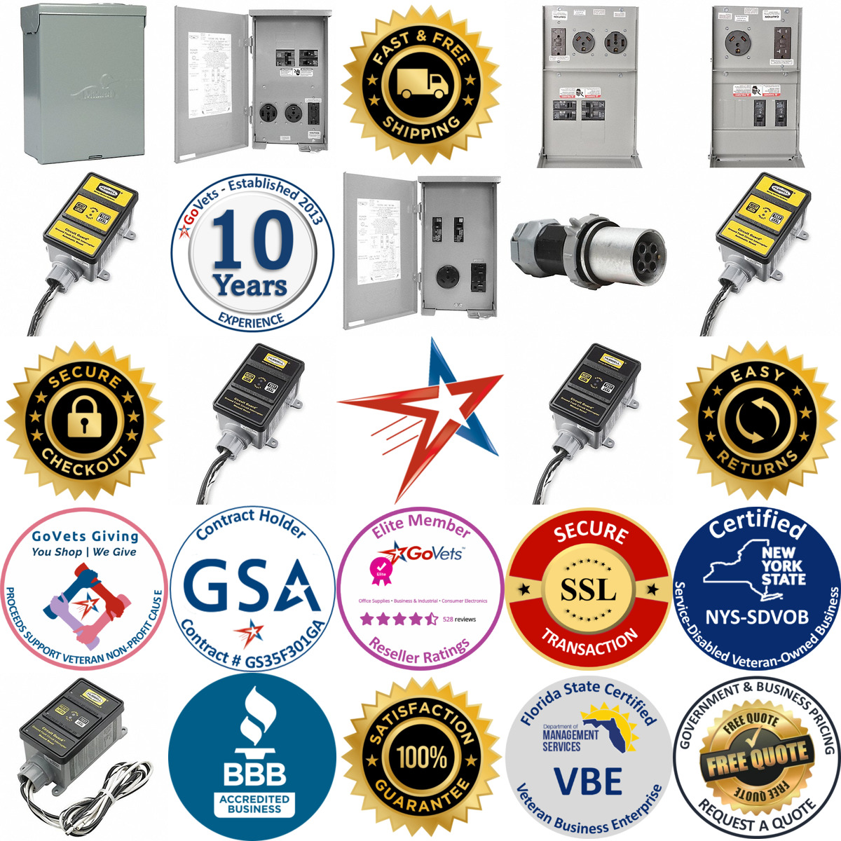 A selection of Hard Wired Gfci products on GoVets