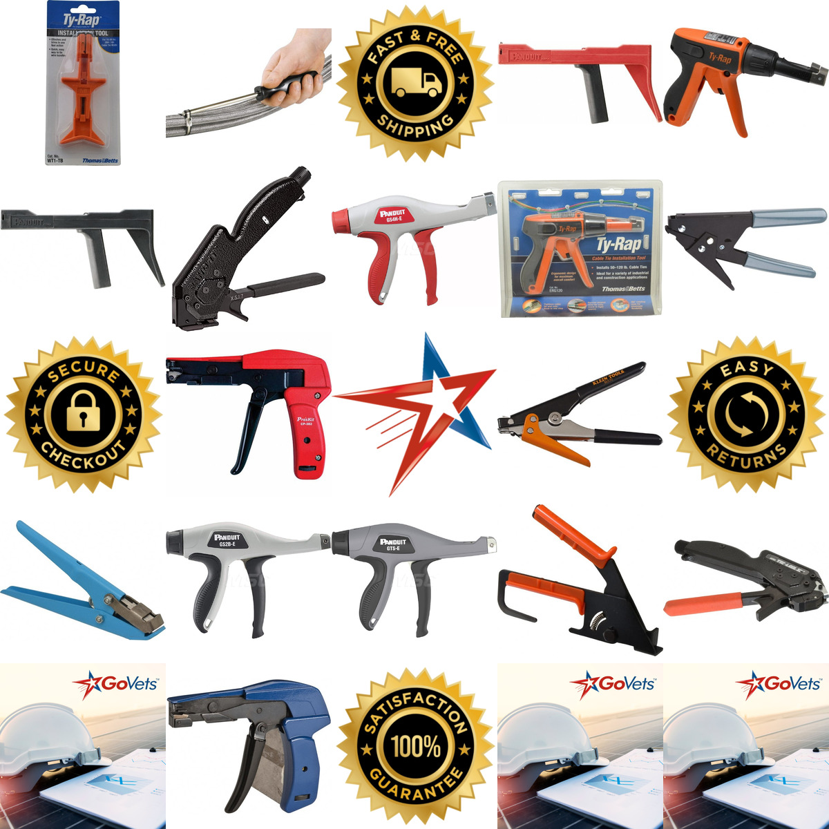 A selection of Cable Tie Tools products on GoVets