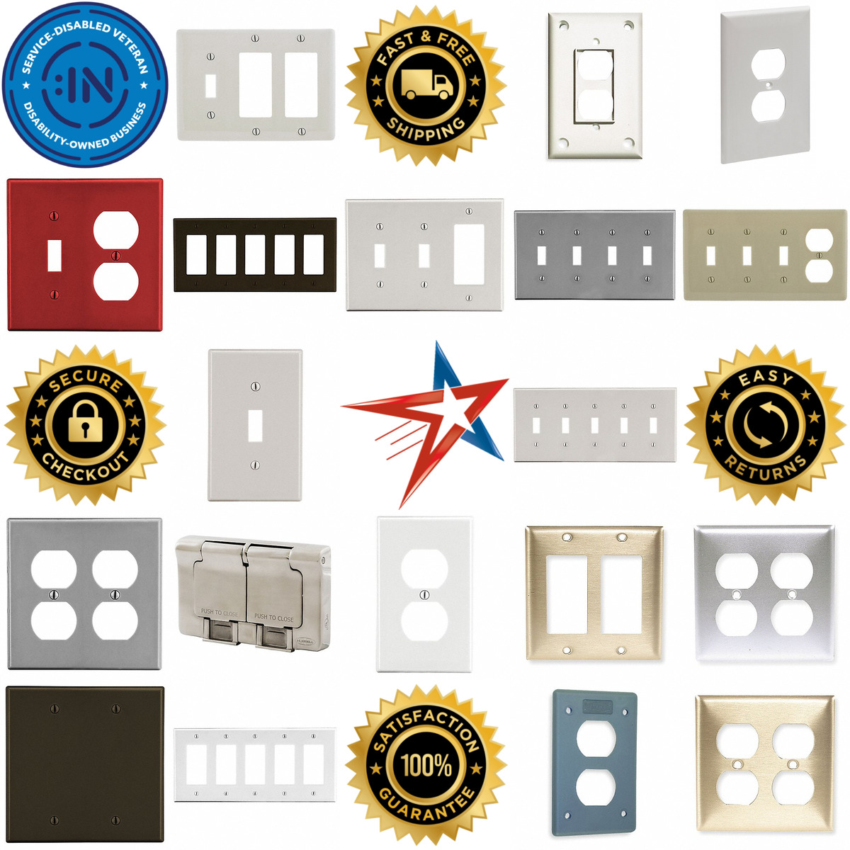 A selection of Electrical Wall Plates products on GoVets