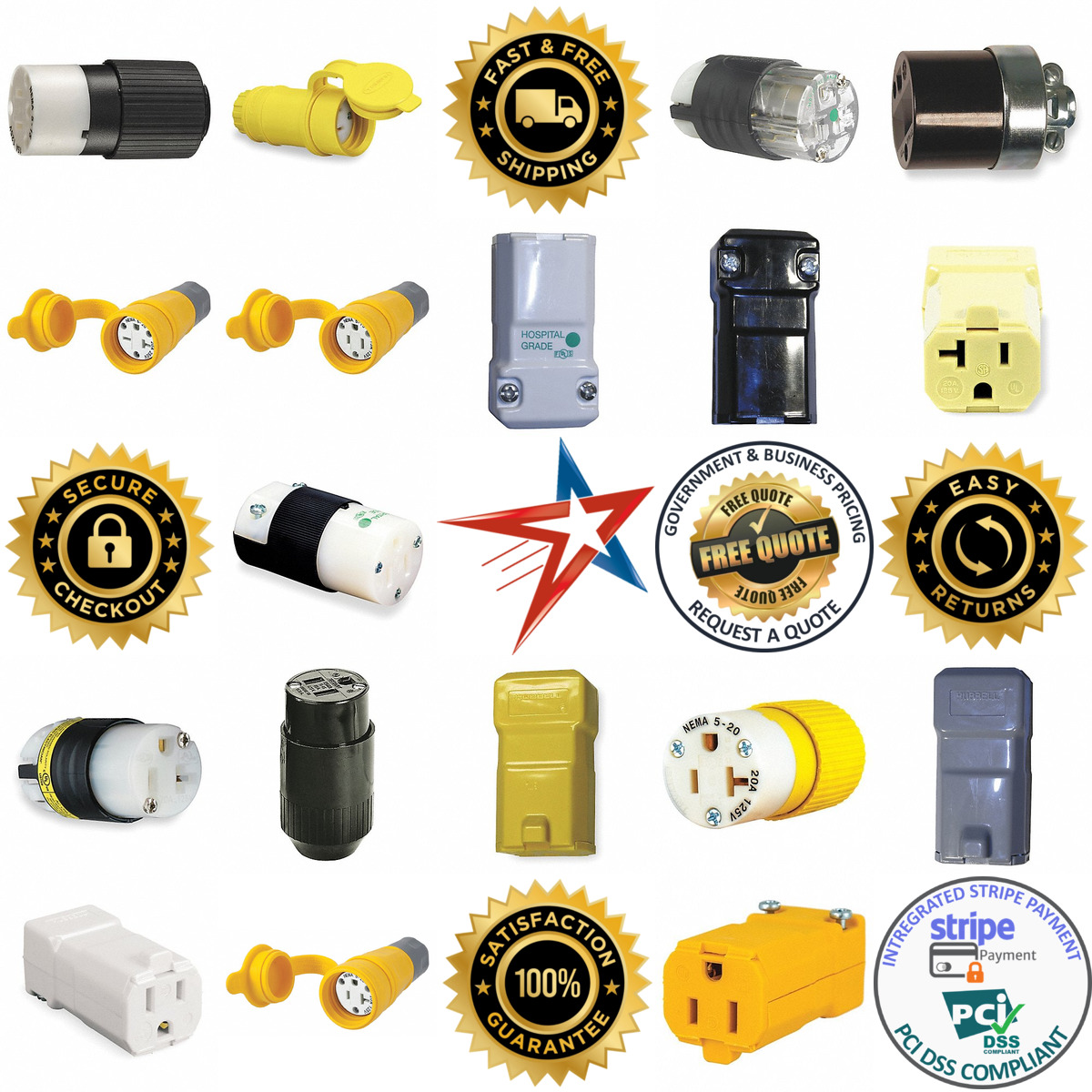 A selection of Straight Blade Connectors products on GoVets