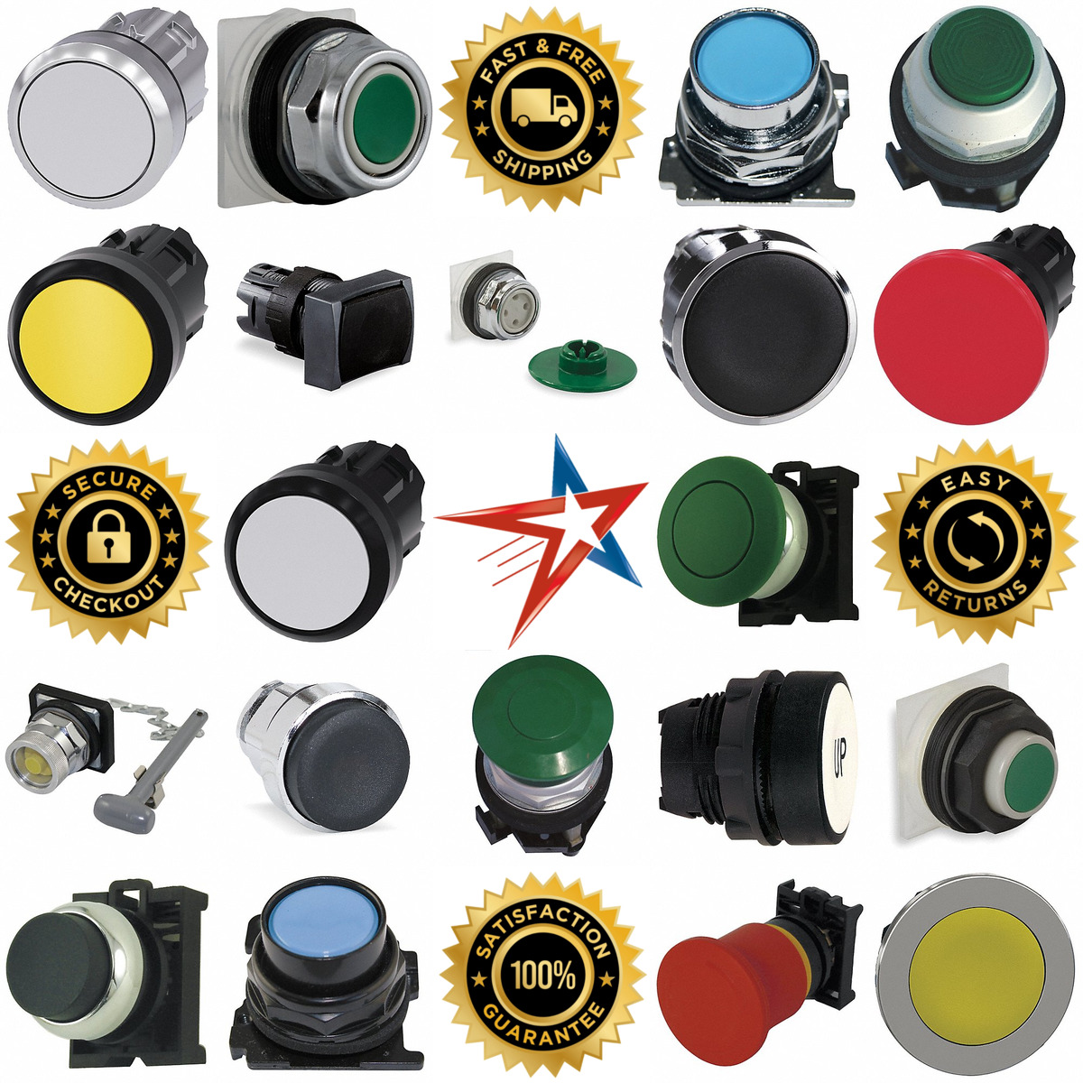 A selection of Non Illuminated Push Button Operators products on GoVets