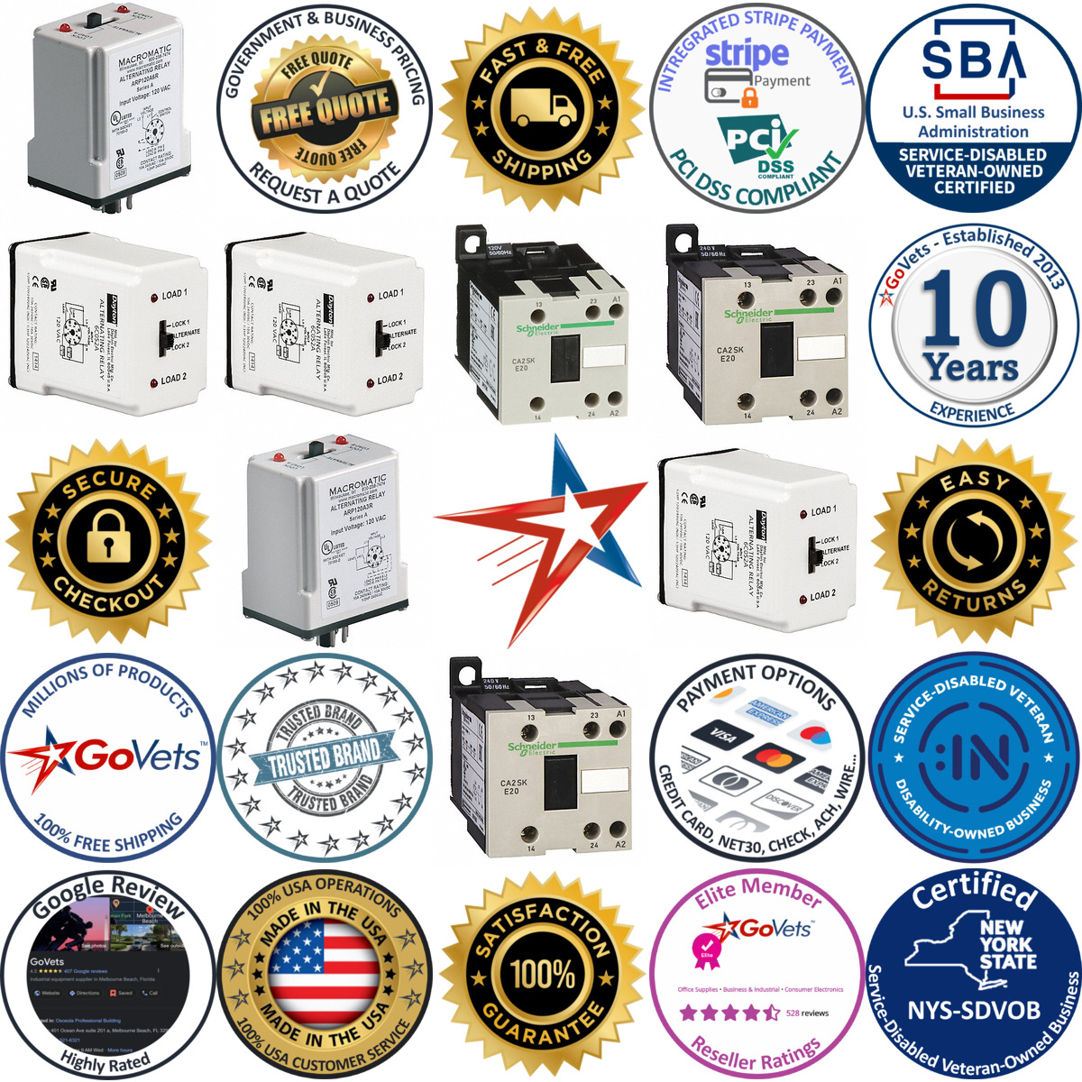 A selection of Alternating Relays products on GoVets