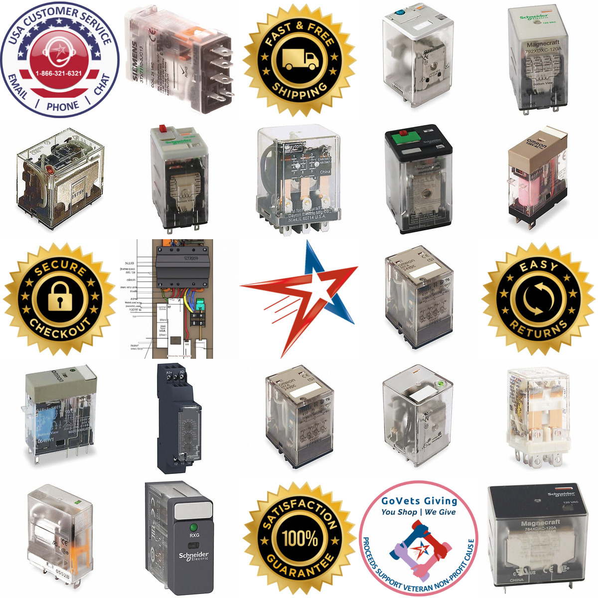A selection of Plug in Relays products on GoVets