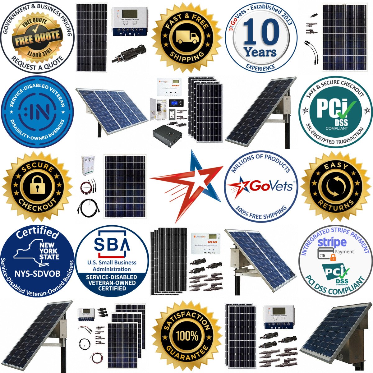 A selection of Solar Panel Kits products on GoVets