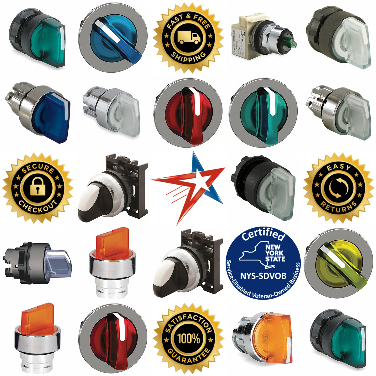 A selection of Illuminated Selector Switch Operators products on GoVets