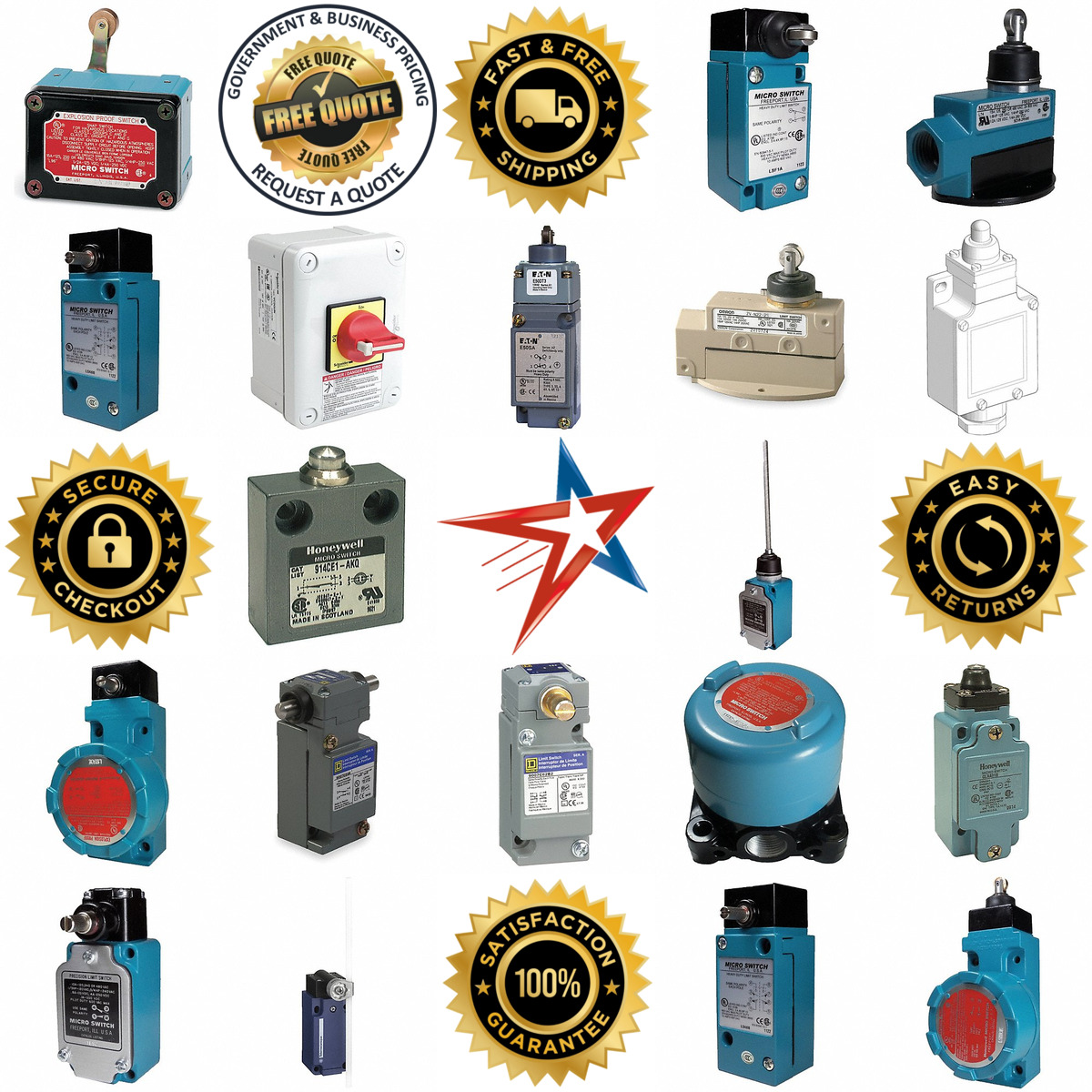 A selection of Limit  Interlock Switches products on GoVets