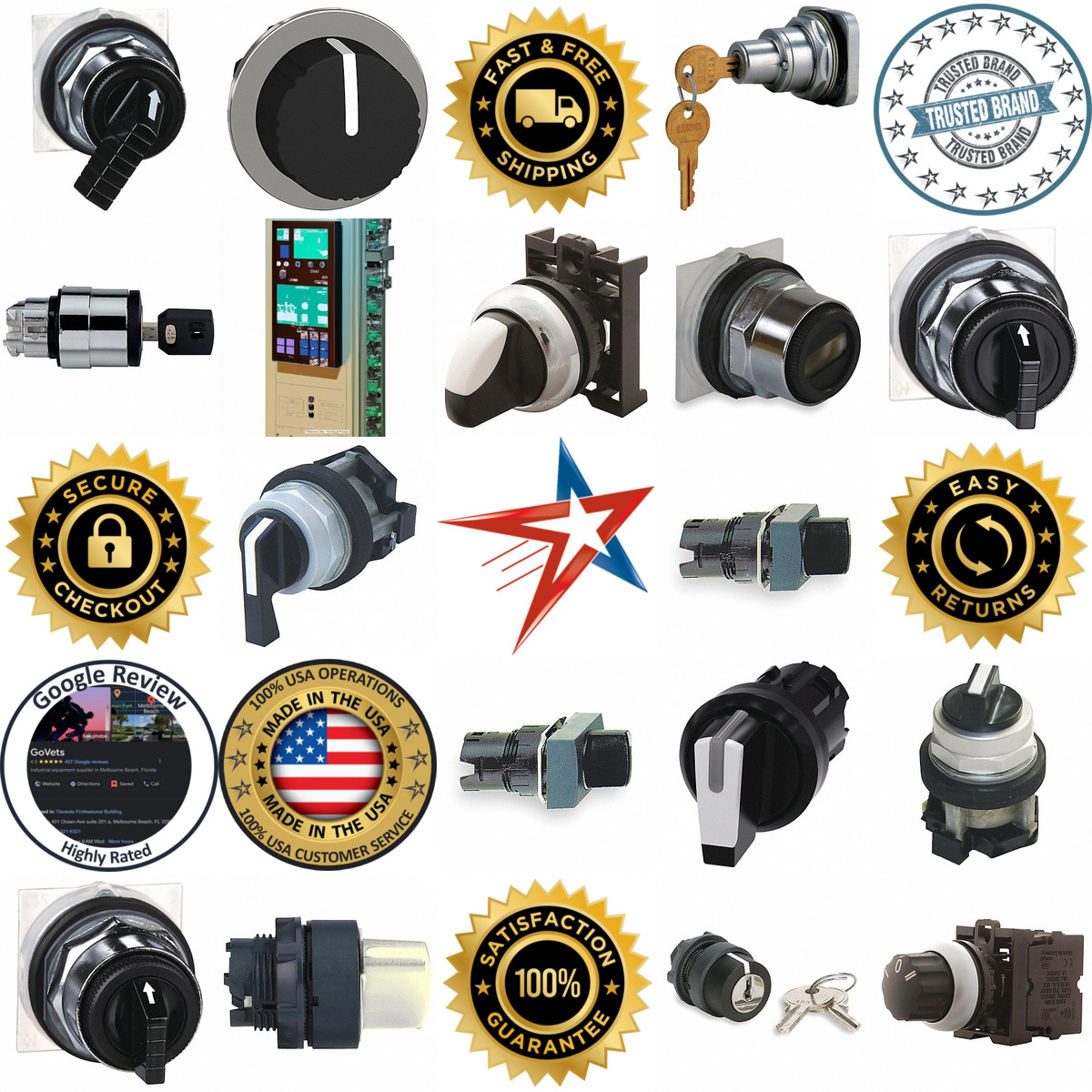 A selection of Non Illuminated Selector Switch Operators products on GoVets