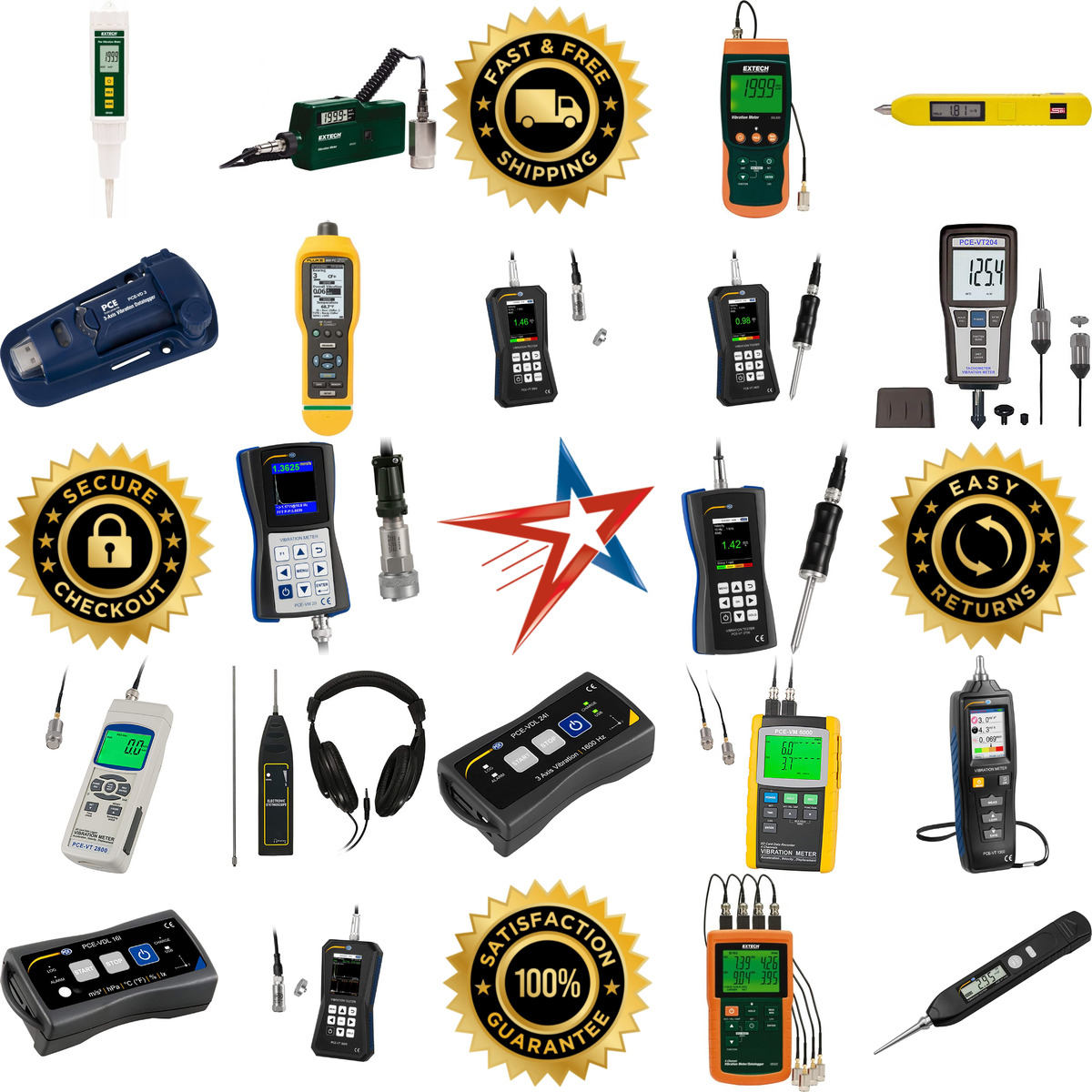 Millions of Products A selection of Vibration Meters products on GoVets