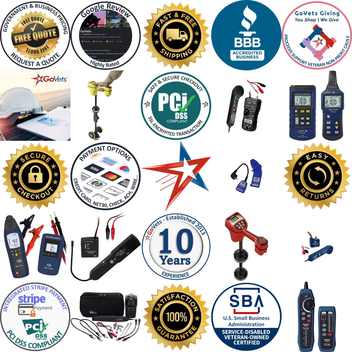 Millions of Products A selection of Wire Tracers Underground Cable and Utility Line Locators products on GoVets