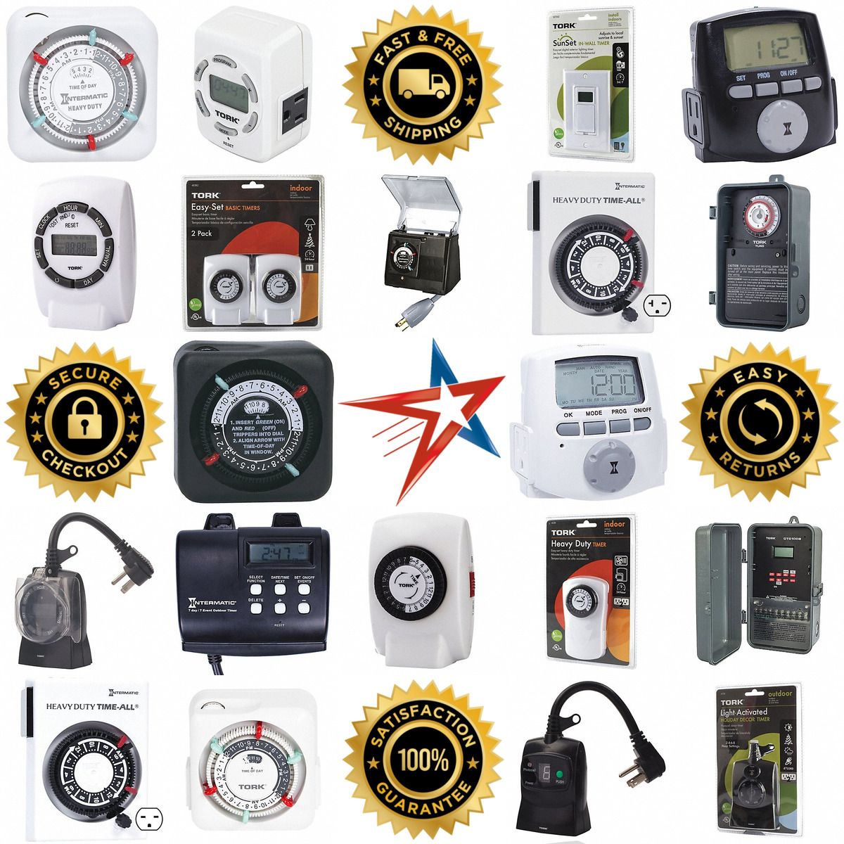 A selection of Plug in Timers products on GoVets
