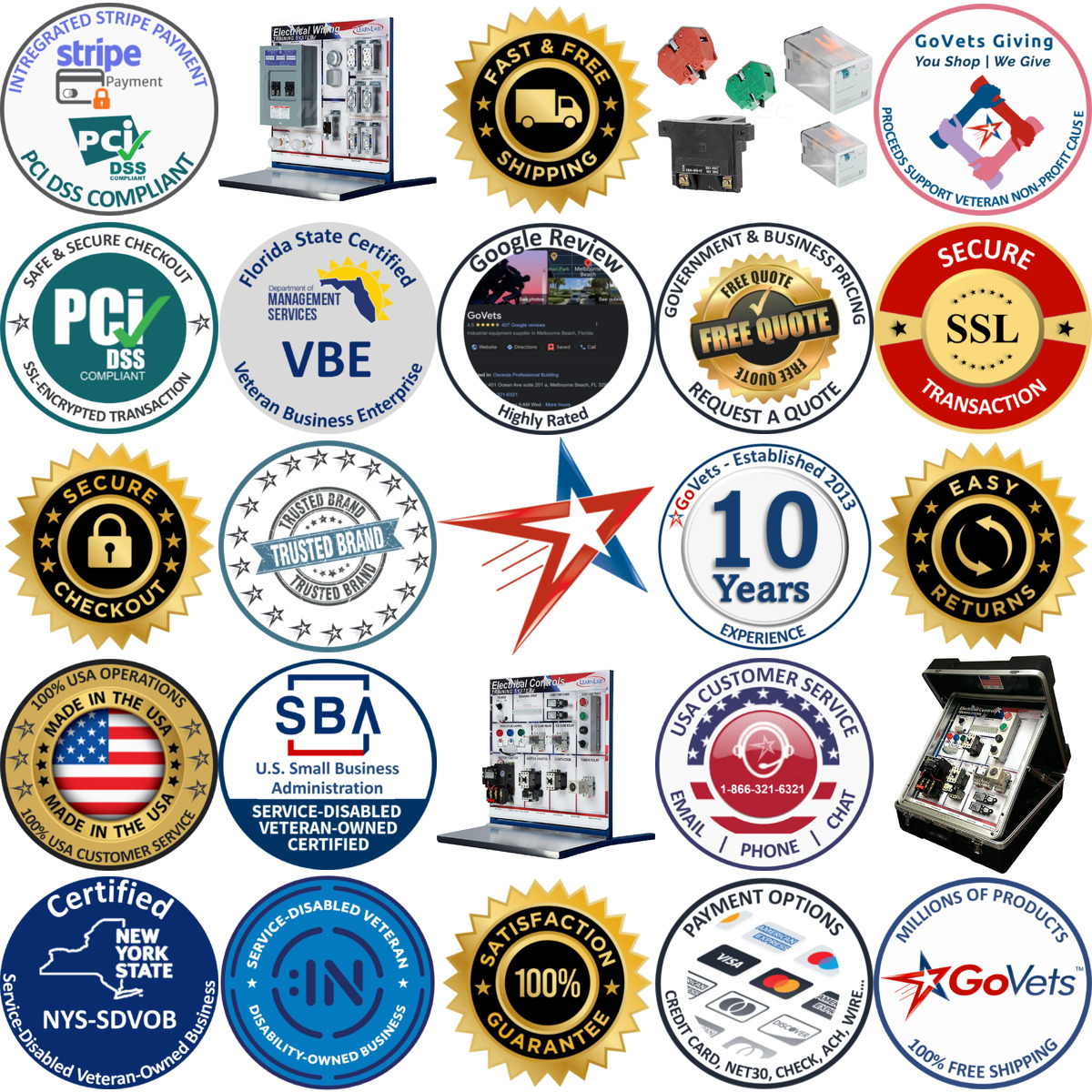 A selection of Training Systems products on GoVets