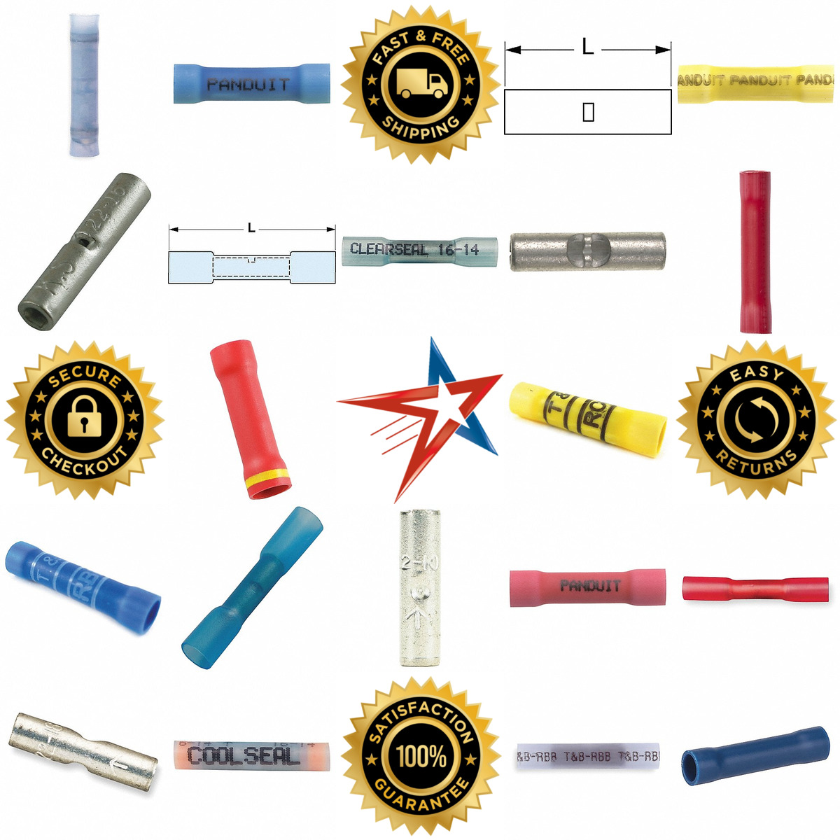 A selection of Butt Splice Connectors products on GoVets