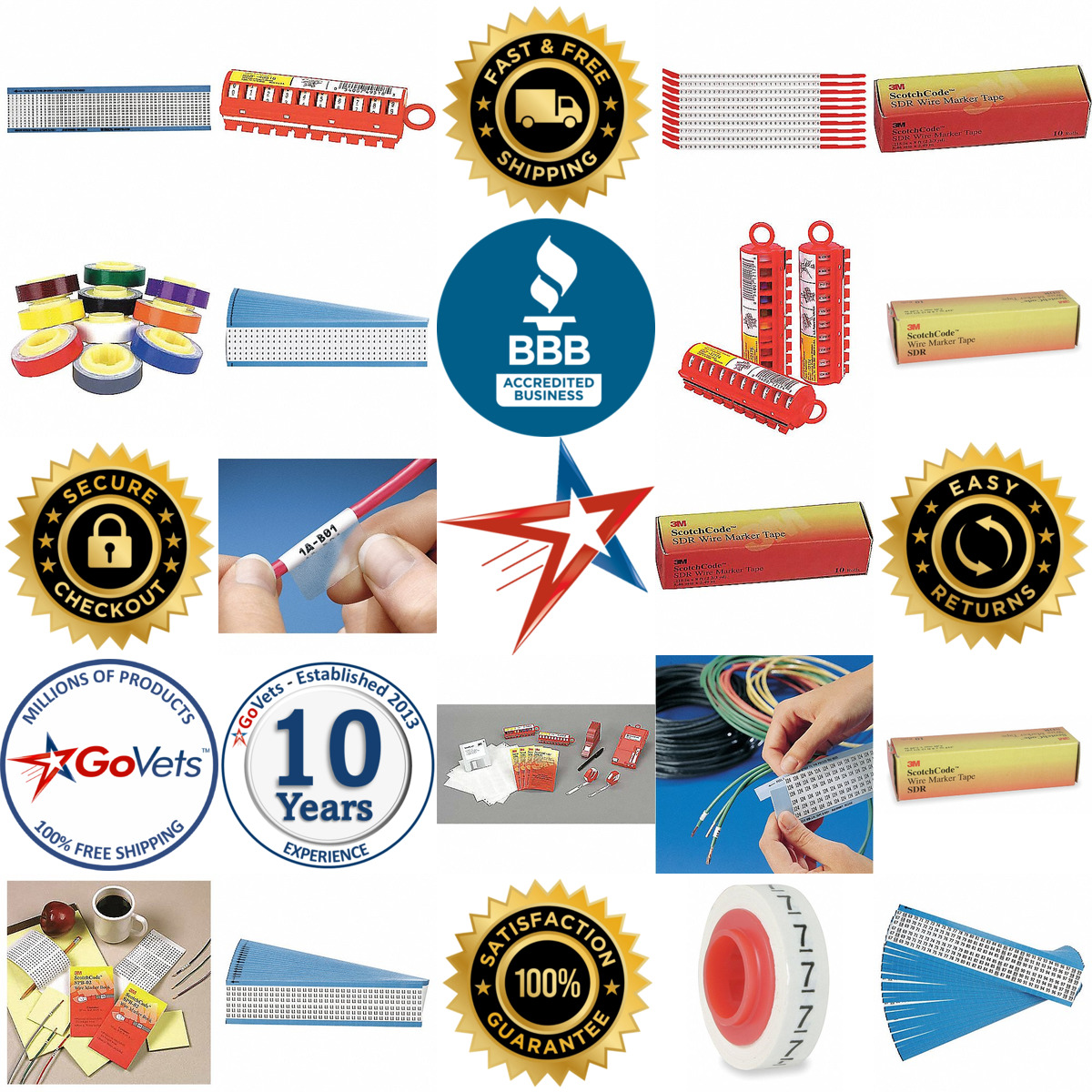 A selection of Wire Marking Labels products on GoVets