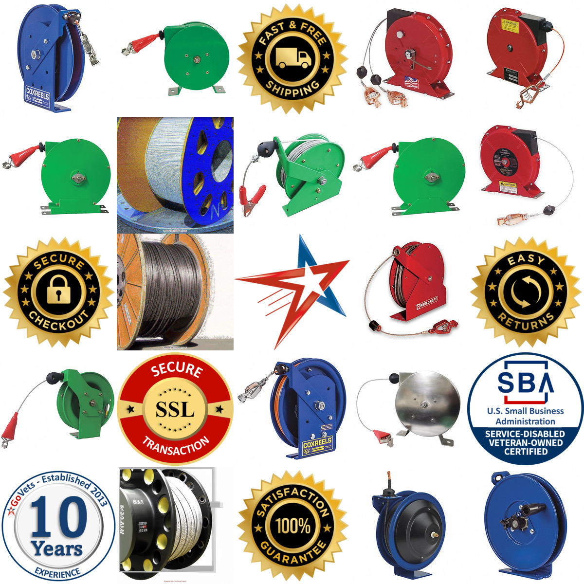 A selection of Cable Reels products on GoVets