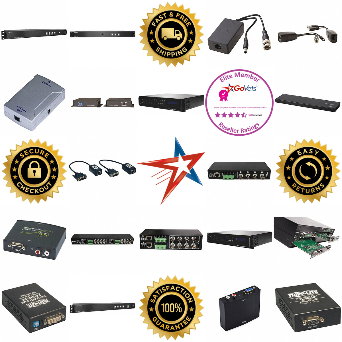 A selection of Audio Video Switches and Extenders products on GoVets
