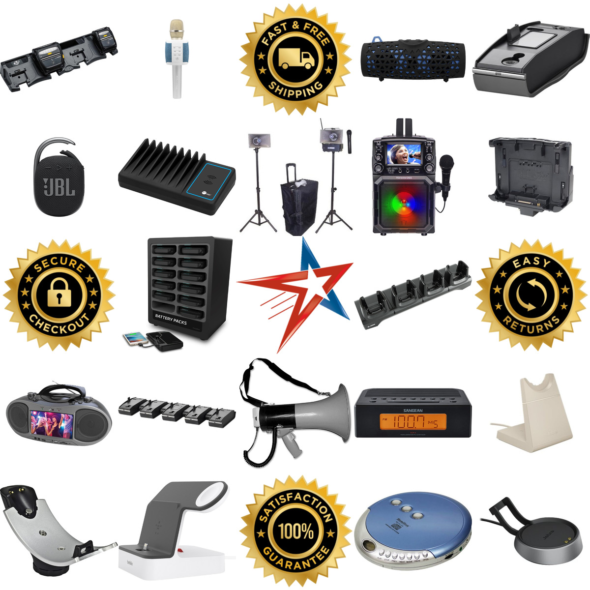 A selection of Docks and Radios products on GoVets
