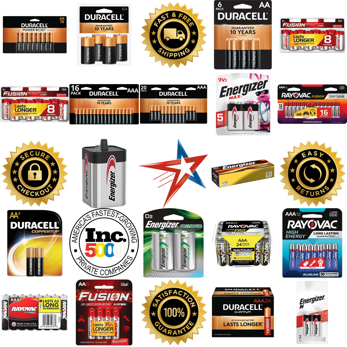 A selection of Alkaline Batteries products on GoVets