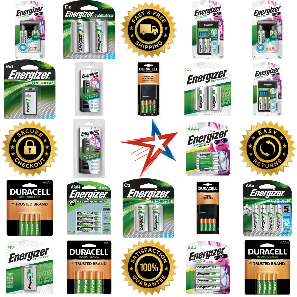 A selection of Rechargeable Batteries products on GoVets