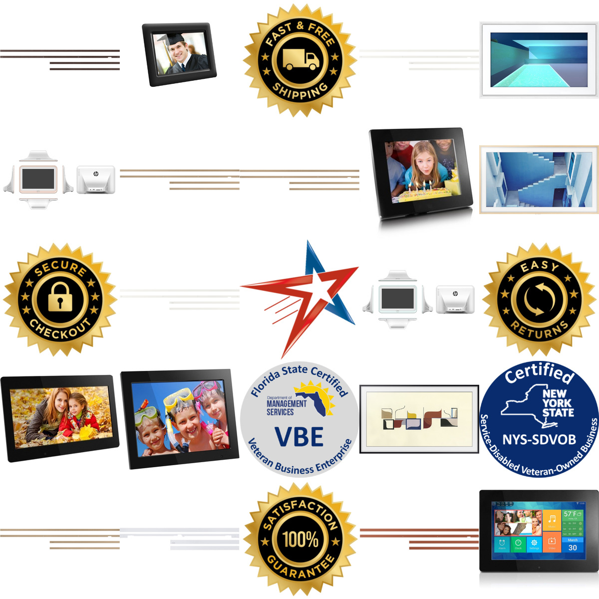 Millions of Products A selection of Digital Picture Frames products on GoVets
