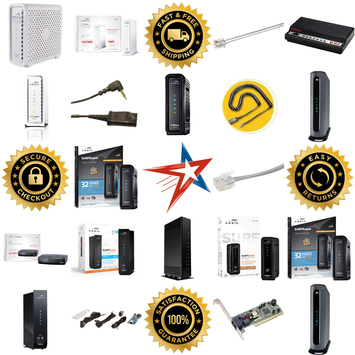 A selection of Modems products on GoVets
