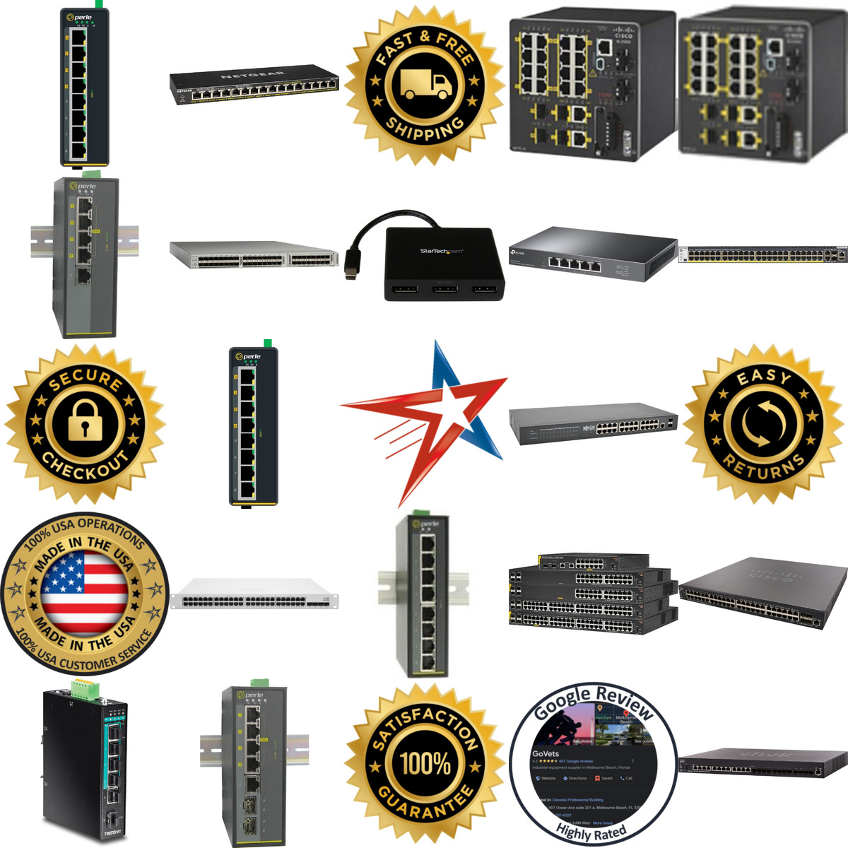 A selection of Network Switches and Hubs products on GoVets