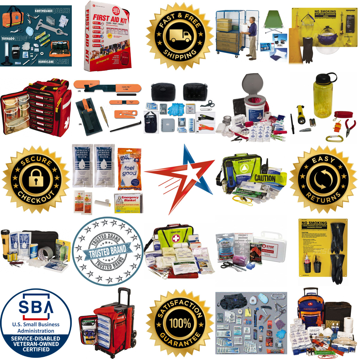 A selection of Emergency Prep Kits products on GoVets
