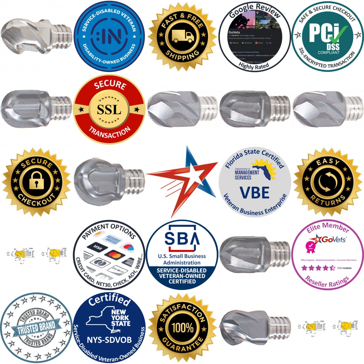 Millions of Products A selection of Tungaloy products on GoVets