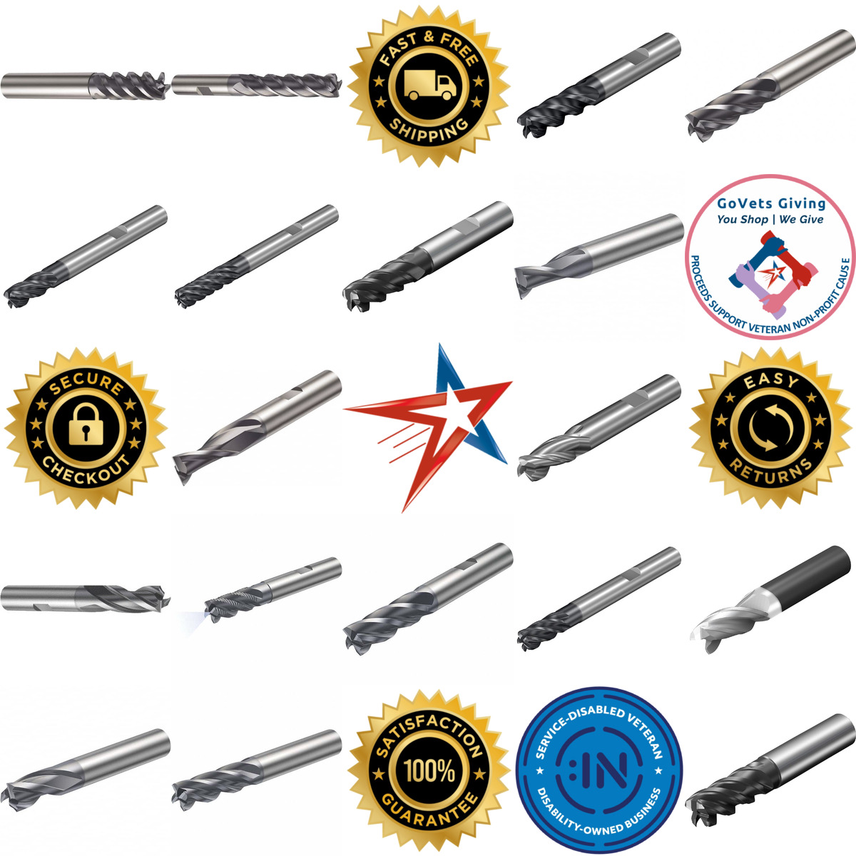 A selection of Sandvik Coromant products on GoVets