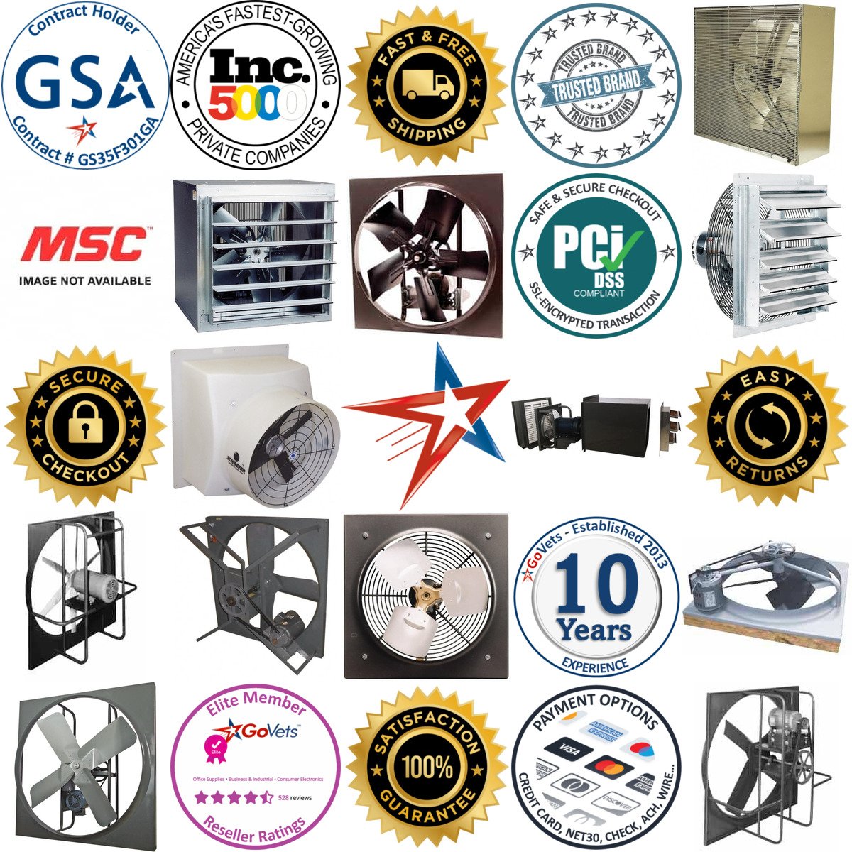 A selection of Exhaust Fans products on GoVets