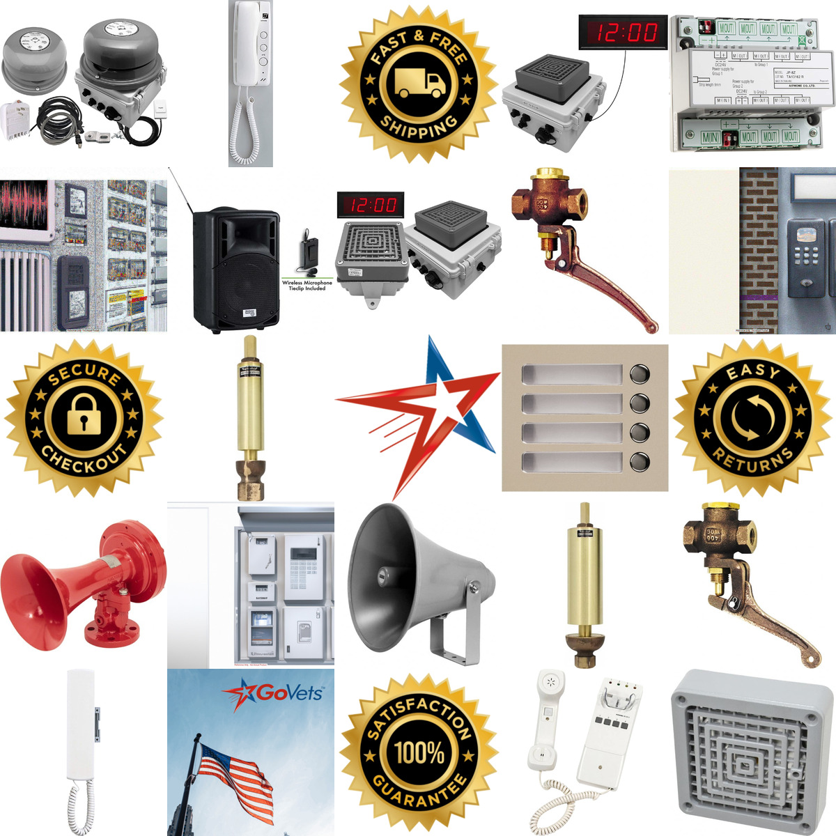 A selection of Public Address Systems Intercoms and Audible Alarms products on GoVets