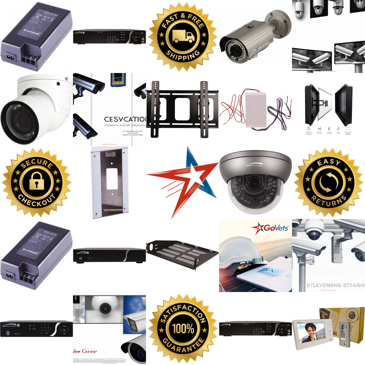 A selection of Security Cameras and Monitors products on GoVets