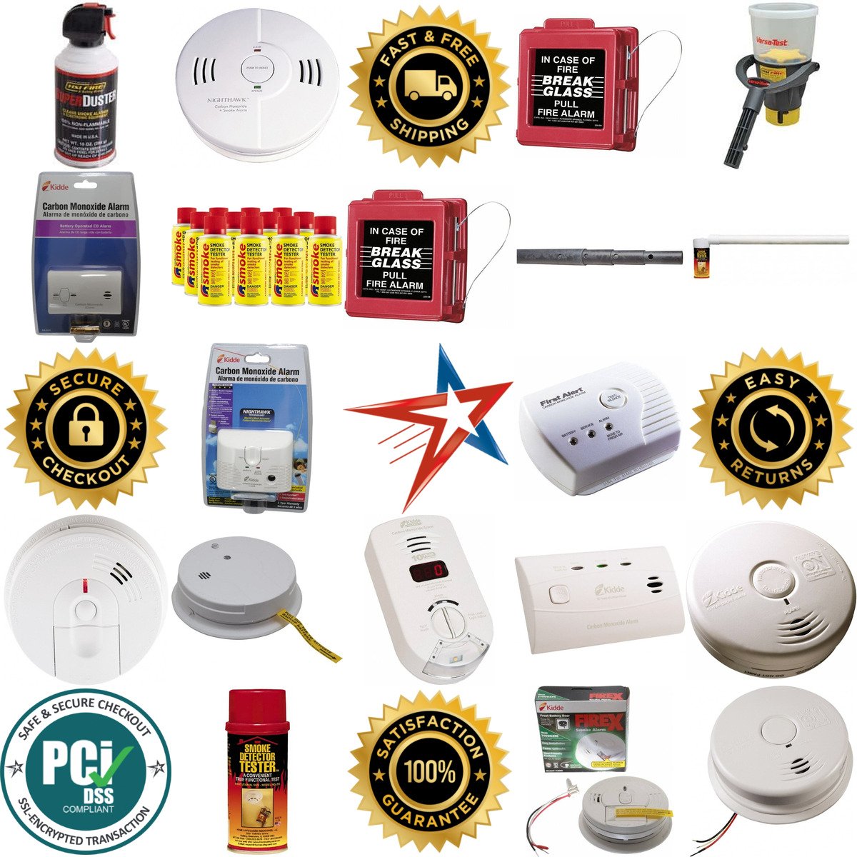 A selection of Smoke and co Detectors and Alarms products on GoVets