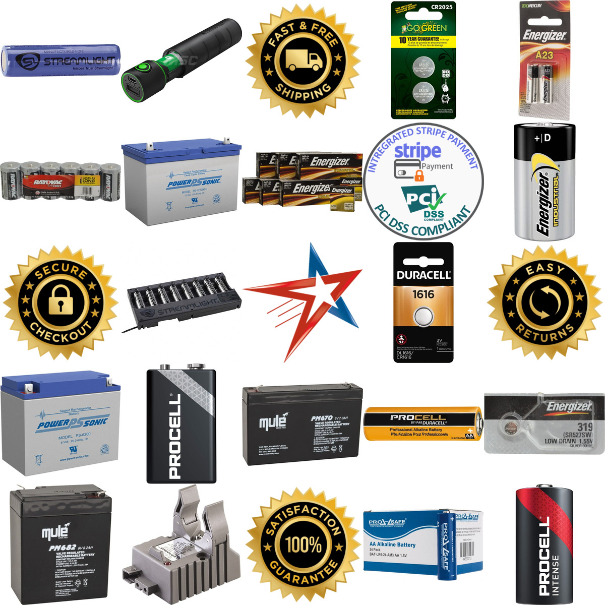 A selection of Batteries and Battery Chargers products on GoVets
