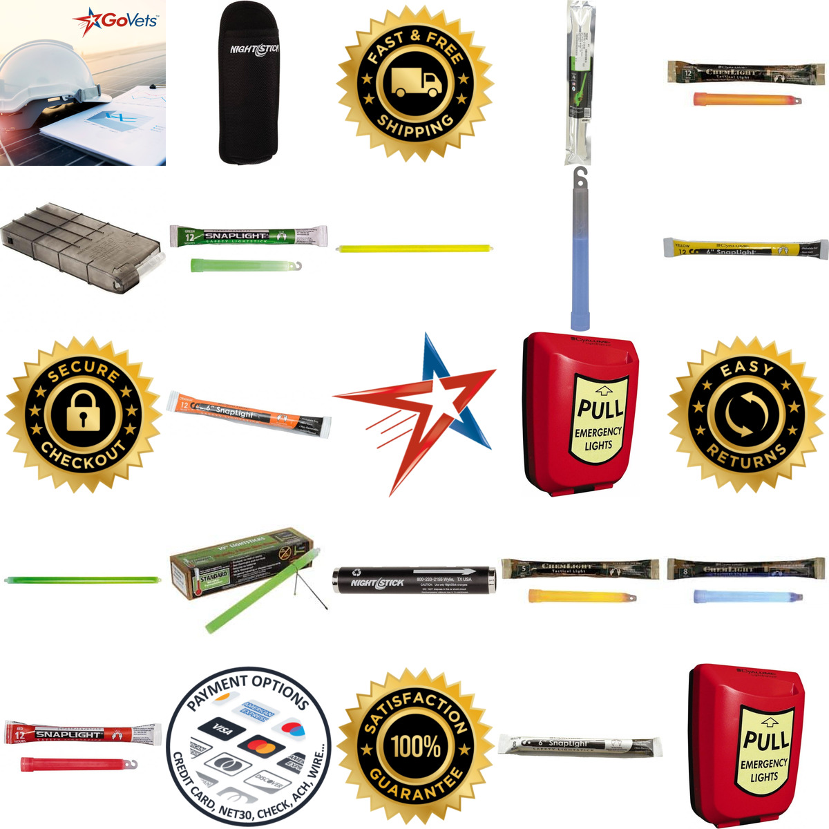 A selection of Lightsticks and Accessories products on GoVets