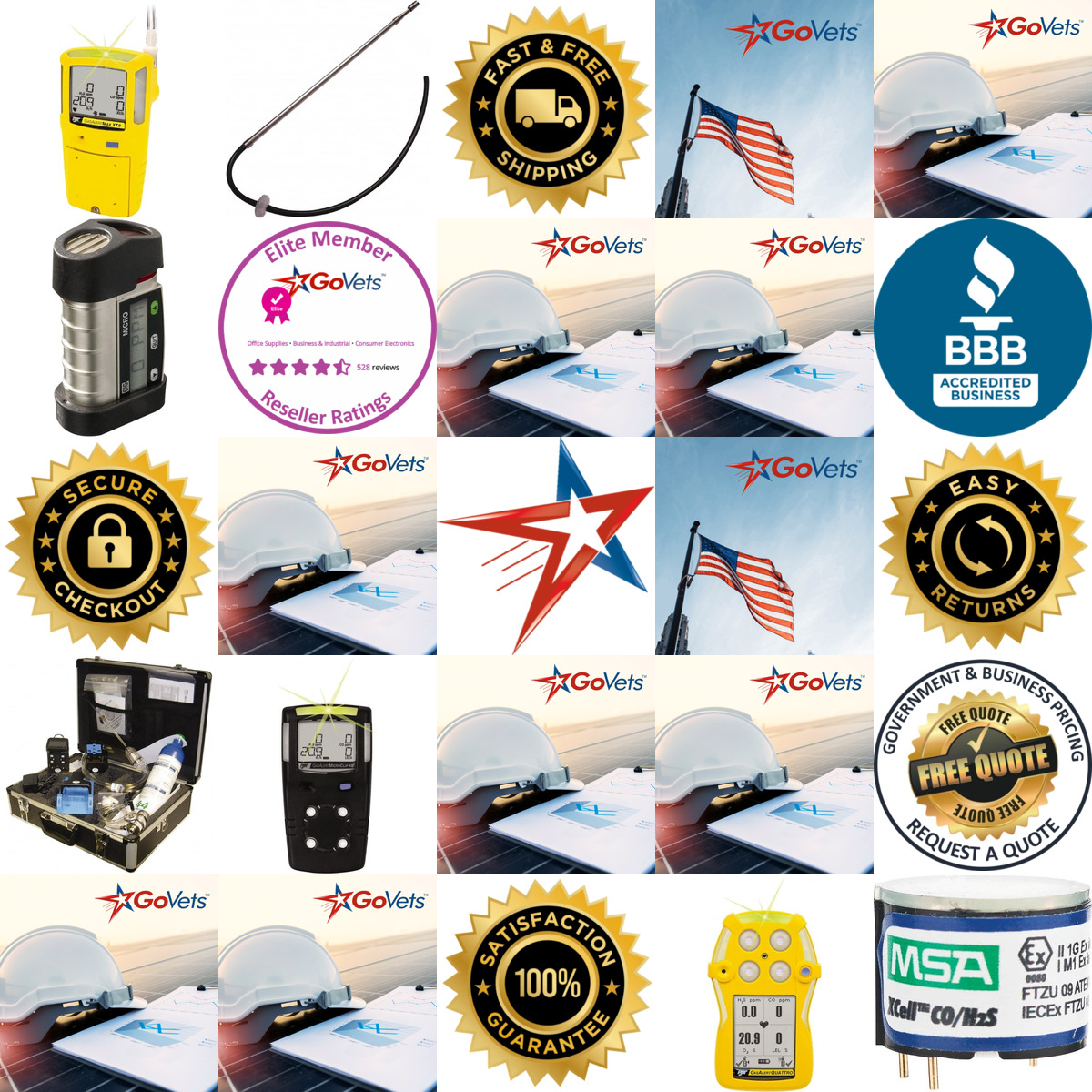 A selection of Gas Detection products on GoVets