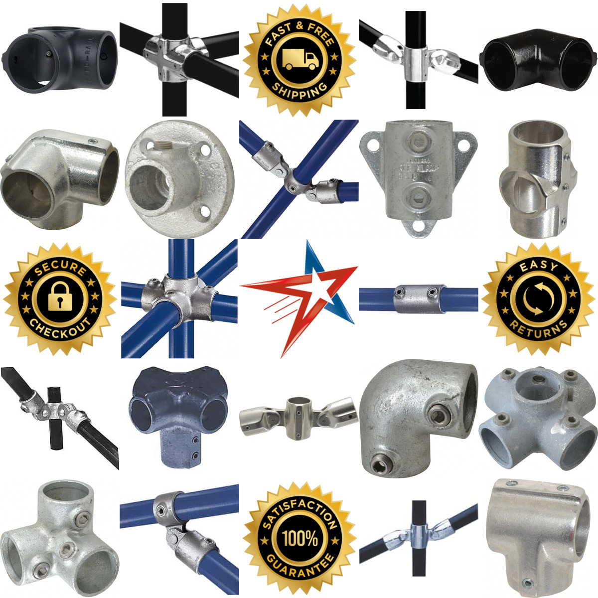 A selection of Pipe Rail Fittings products on GoVets