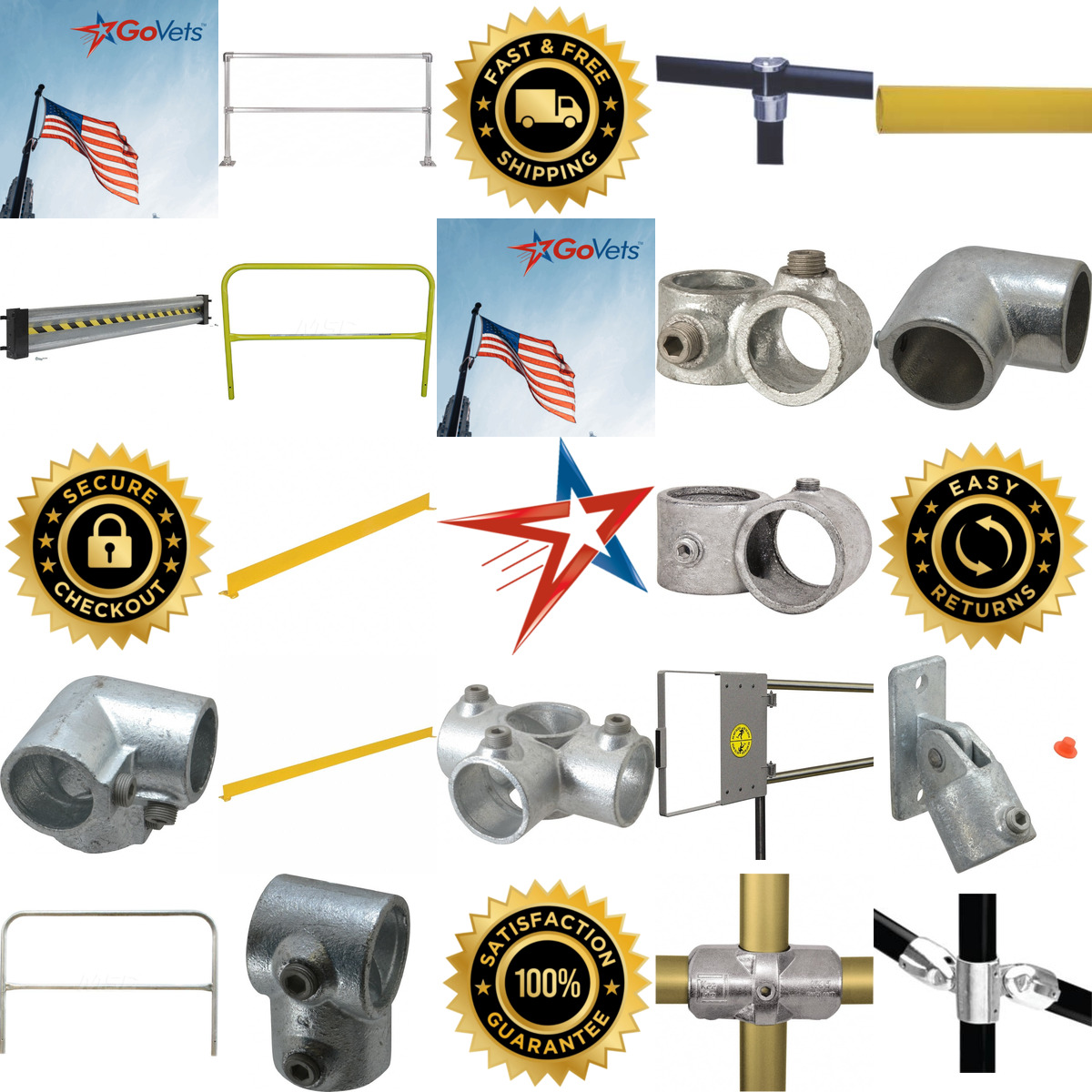 A selection of Guard Rails Railings and Rail Fittings products on GoVets