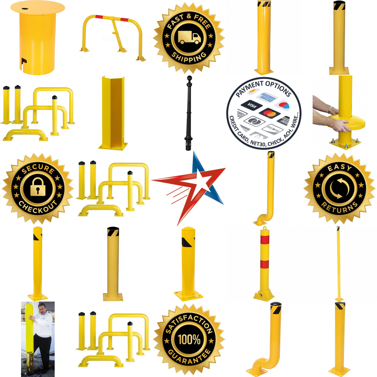 A selection of Bollards and Accessories products on GoVets