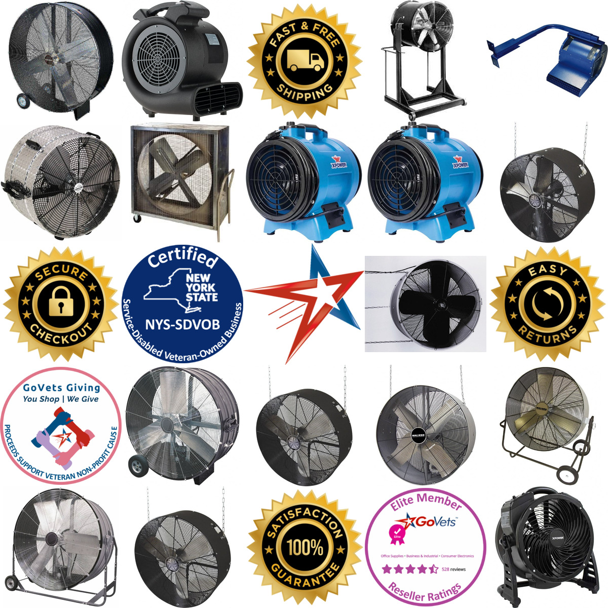 A selection of Blower Fans and Coolers products on GoVets