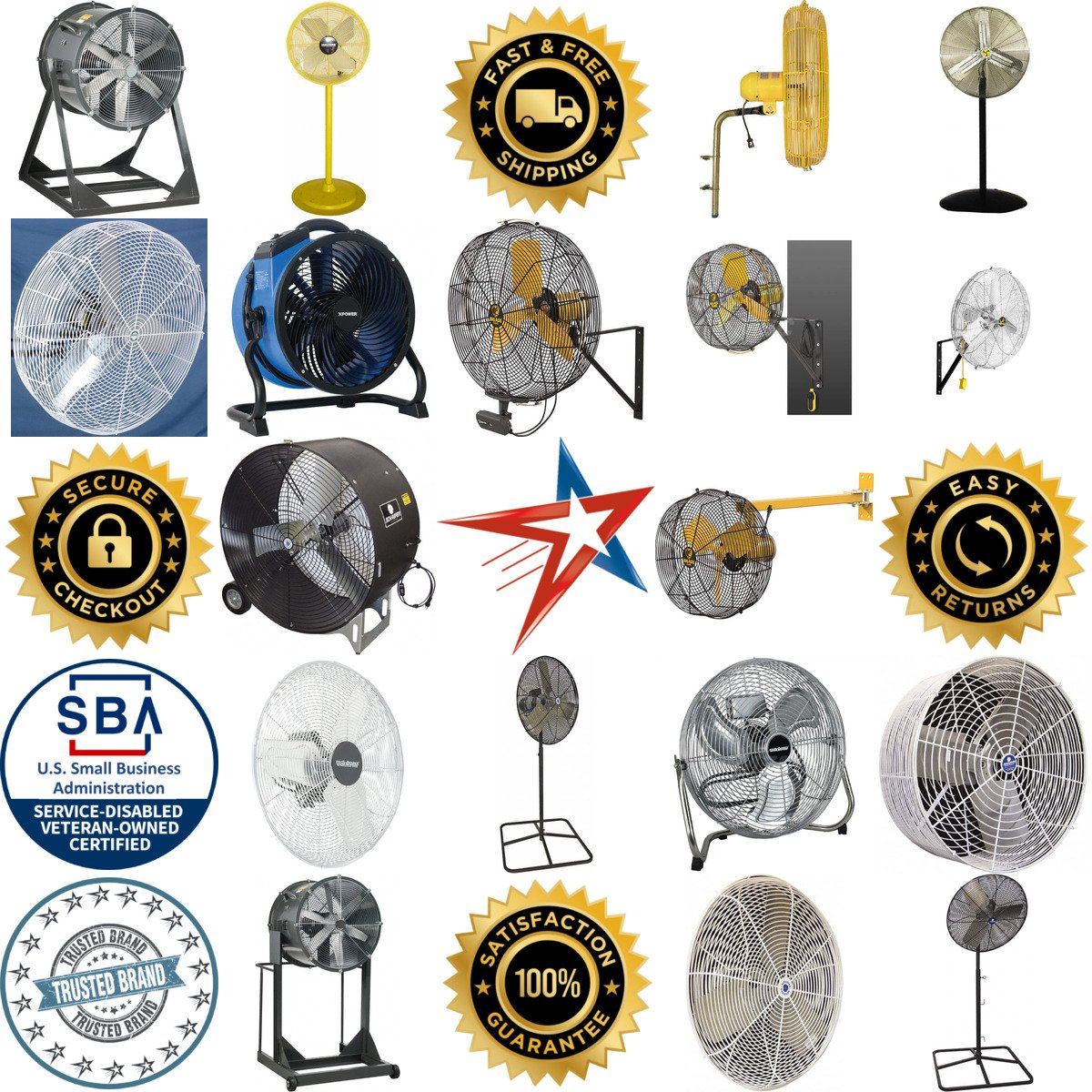 A selection of Industrial Circulation Fans products on GoVets