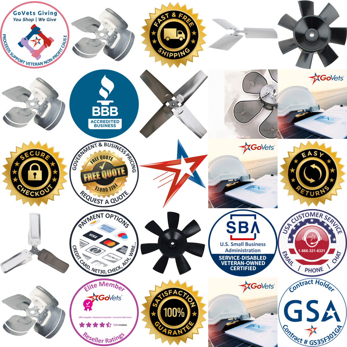 A selection of Replacement Fan Blades products on GoVets