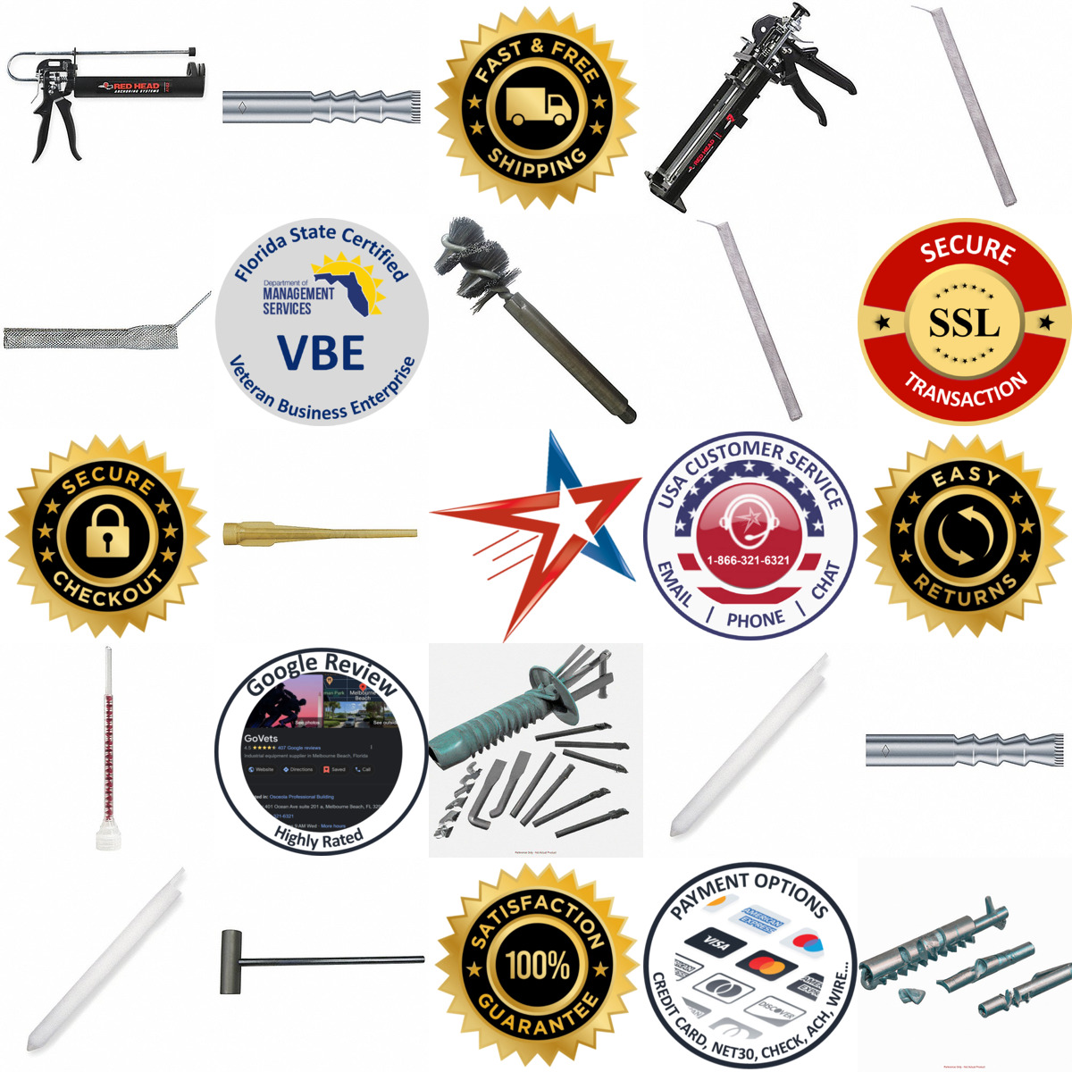 A selection of Adhesive Anchor Accessories products on GoVets