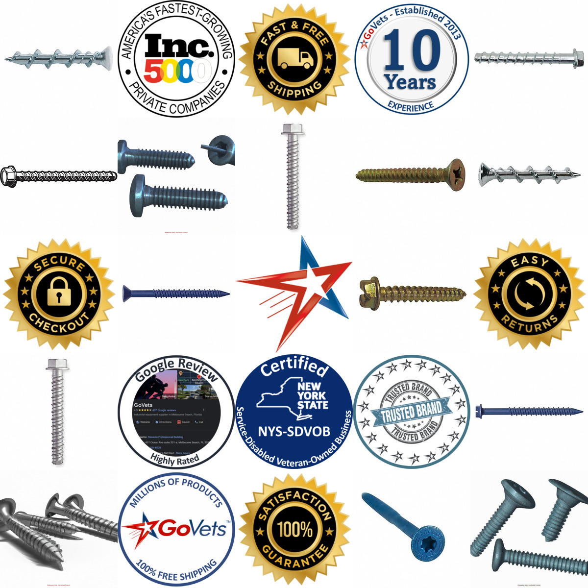 A selection of Anchor Screws products on GoVets