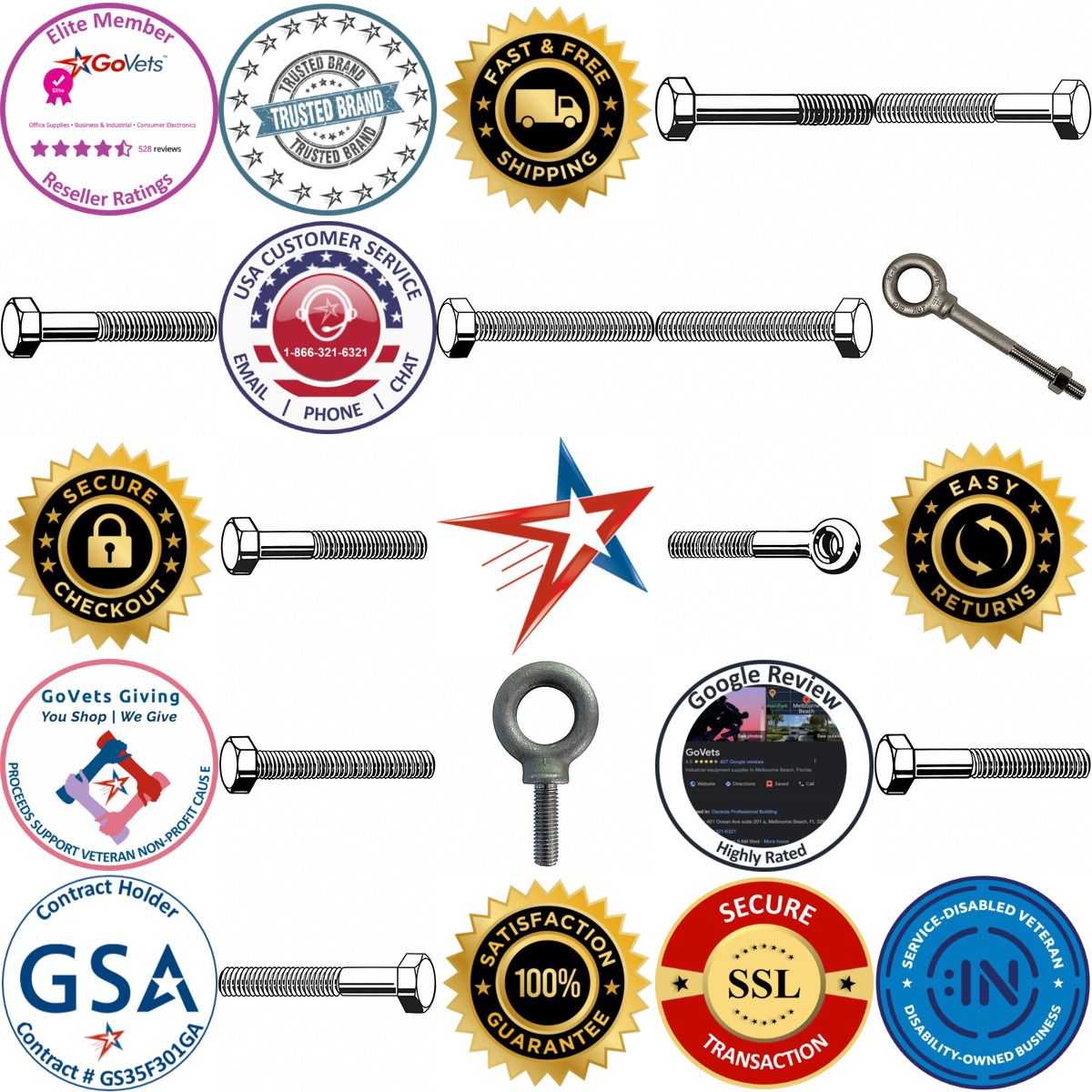 A selection of Bolts products on GoVets