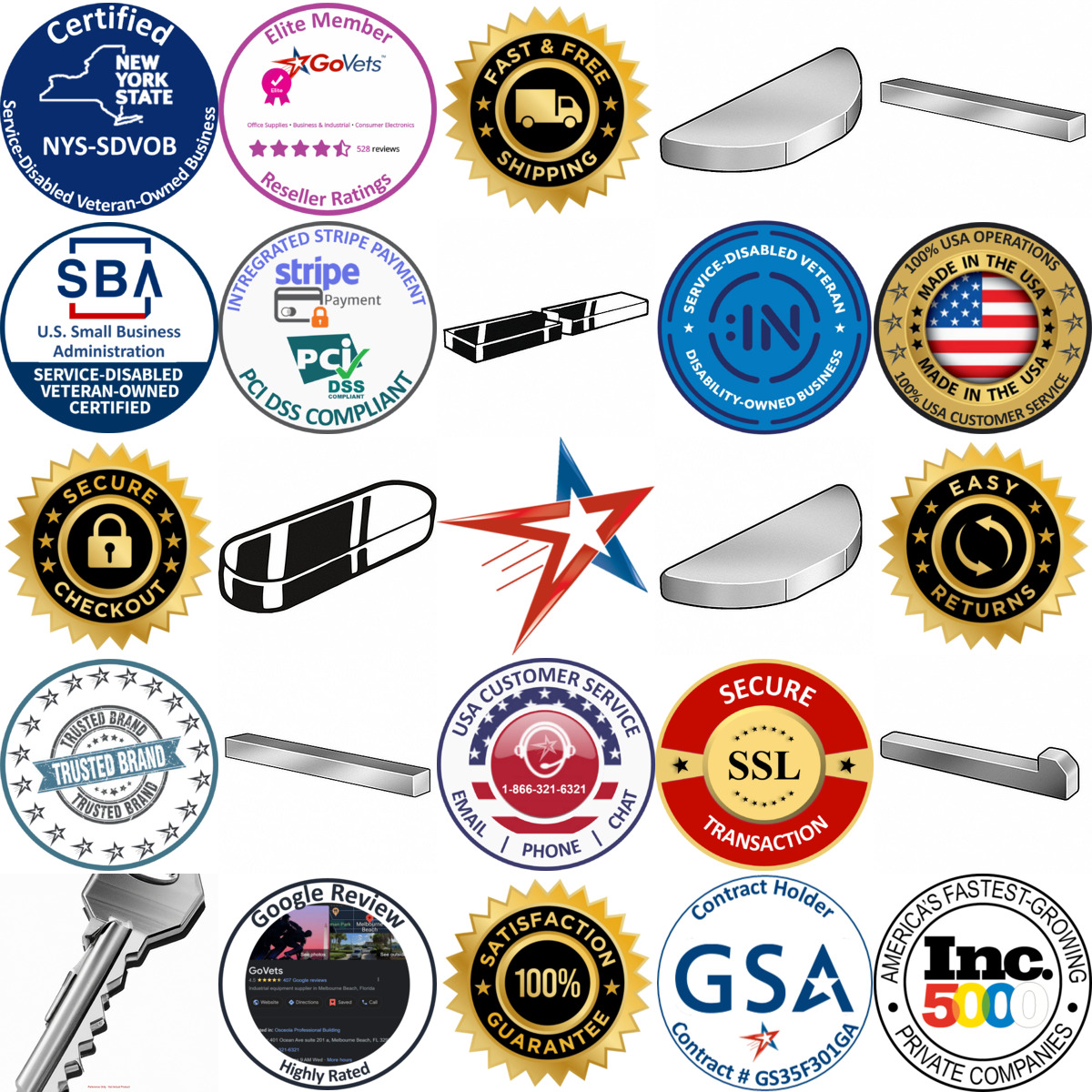 Millions of Products A selection of Key Stock products on GoVets