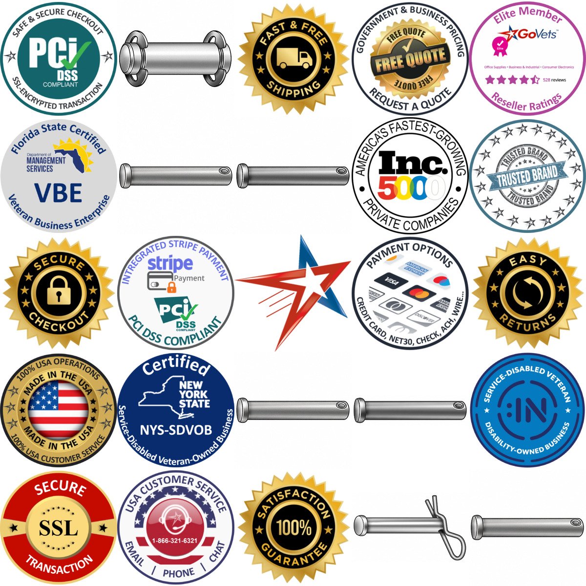 A selection of Clevis Pins products on GoVets