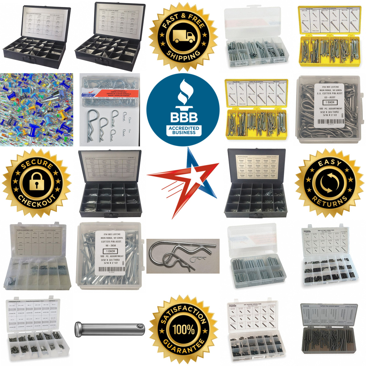 A selection of Pin Assortments products on GoVets