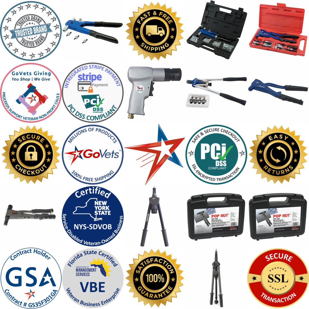 A selection of Rivet Nut Tools products on GoVets