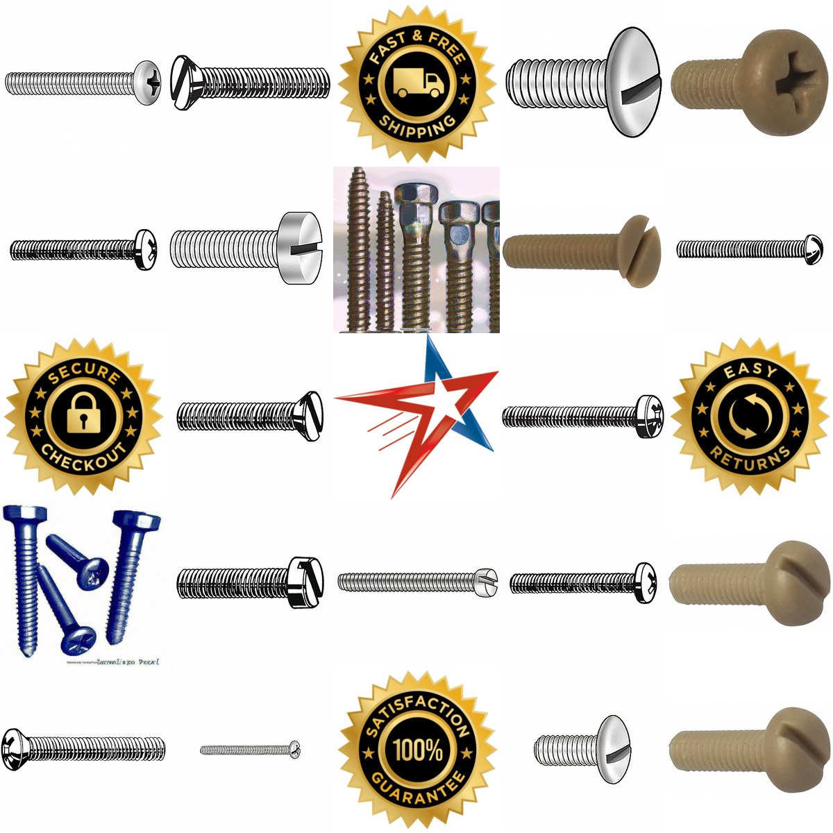 A selection of Standard Machine Screws products on GoVets